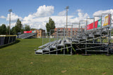 DEAL 124 Seats Aluminium Bleachers With Galvanized Sub Structure - Mega Stage