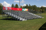 DEAL 124 Seats Aluminium Bleachers With Galvanized Sub Structure - Mega Stage