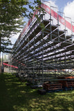 500 Seats Aluminium Bleachers with Galvanized Sub Structure - Mega Stage